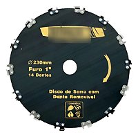 Disco De Serra Afiaço 14 Dentes Removíveis
