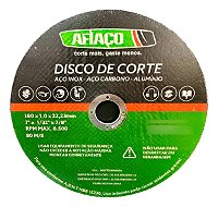 Kit 10 Discos De Corte Afiaço Inox/carbo/alum 1.5mm 7" Pol Preto