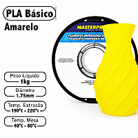 FILAMENTO IMPRESSORA 3D - PLA - AMARELO - MASTERPRINT #progressivo