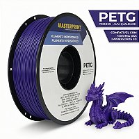 FILAMENTO IMPRESSORA 3D - PETG - ROXO - MASTERPRINT #progressivo