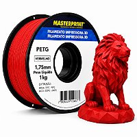FILAMENTO IMPRESSORA 3D - PETG - VERMELHO - MASTERPRINT #progressivo