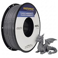 FILAMENTO IMPRESSORA 3D - PETG - CINZA - MASTERPRINT #progressivo