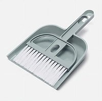 Kit Mini-Vassoura e Pá para Limpeza Cores Sortidas