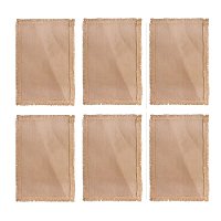 Kit 6 Jogo Americano Retangular de Linho 45 x 30 cm