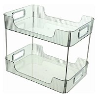 Organizador Prateleira com 2 Andares de Plástico Branco