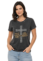 T-Shirt Baby Look Feminina Estanciero Let’s Go Cowgirls
