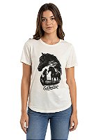 T-Shirt Regular Juvenil Feminina Estanciero Amizade Potro