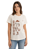 T-Shirt Juvenil Baby Look Feminina Faroeste Estanciero