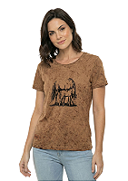 Shirt Feminina Estanciera Lavanderia Égua e Potro