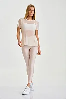 BLUSA DE TULE ALONGADA - OFF WHITE