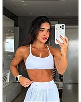TOP COM COSTAS ABERTA - BRANCO