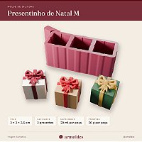 Molde de Silicone Presentinho de Natal M