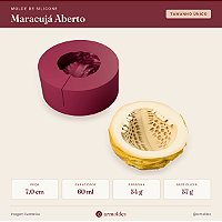Molde de Silicone Maracujá Aberto