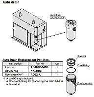 Elemento Para Dreno Ad402 SMC AD402P-040S