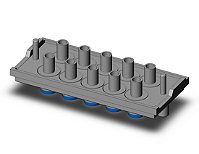 Multiconector Em Plastico SMC KDM10P-06