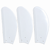 Jogo de Pas Brancas P02I Injetadas para Ventilador de Teto Loren-Sid modelo M3 Ref-2704