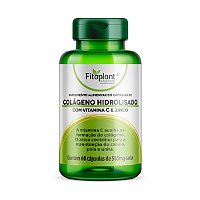 COLÁGENO HIDROLISADO COM VITAMINA C E ZINCO 600 mg 60 caps
