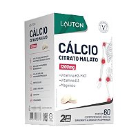 CÁLCIO CITRATO MALATO 1200MG 60COMP LAUTON