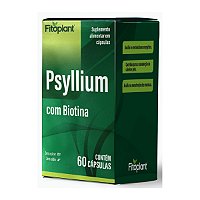 PSYLLIUM E BIOTINA 600 MG 60 CAPS  FITOPLANT