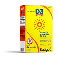 VITAMINA D3 2.000UI 30CAPS KATIGUA