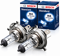 Kit 2 Lâmpadas H4 Farol Alto e Baixo Bosch Standard 12V 60/55W