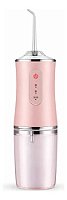 Irrigador Bucal Oral Jato Água 4 Bicos Portátil Rosa