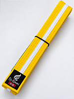 Faixa Classica Amarela com Branco