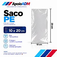 Saco / Saquinho PE 10x20