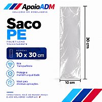 Saco / Saquinho PE 10x30