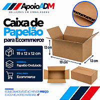 Caixa de Papelão para E-commerce – 19×12×12 cm