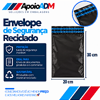 Envelope de Segurança Reciclado – 20×30 cm