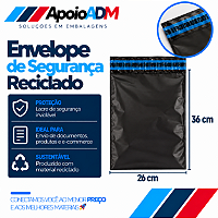 Envelope de Segurança Reciclado – 26×36 cm