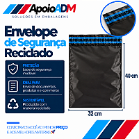 Envelope de Segurança Reciclado – 32×40 cm