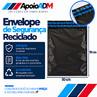 Envelope de Segurança Reciclado – 50×70 cm