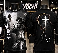 Camiseta de Algodão Jesus Cristo - em Alta Definição