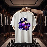 Camiseta básica de algodão - STREETWEAR LAKERS