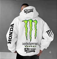 Moletom 03 Cabos- HONDA Blusa Com Capuz e Bolso Canguru 100% Algodão Unissex