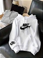 Moletom 03 Cabos- NIKE- Blusa Com Capuz e Bolso Canguru 100% Algodão