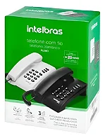 Telefone com Fio Intelbras Pleno - Preto