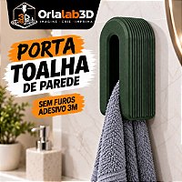 Porta Toalha de Parede sem Furos – Adesivo 3M