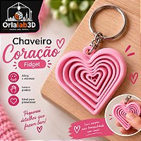 Chaveiro Coração Fidget ❤️
