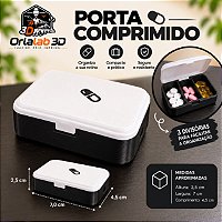 Porta Comprimido com 3 Divisórias 💊