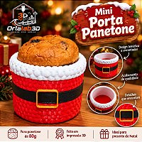 🎄 Mini Porta Panetone Natalino – Papai Noel | 80g