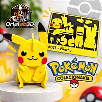 Pokémon Colecionável 3D – Pikachu ⚡💛