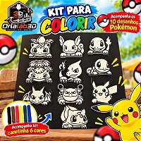 Kit para Colorir Pokémon