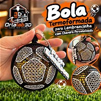 Bola Termoformada com Chaveiro Personalizado