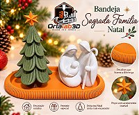🎄 Bandeja Sagrada Família Natal