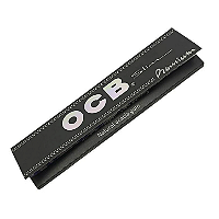 Seda OCB Slim Premium - Black - Papel Extra Fino - Queima Lenta - Natural Acacia Gum