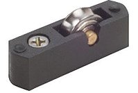 Roldana Simples de Nylon com Rolamento para Vitrine e Tela Mosquiteiro de Correr