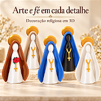 Imagem de nossa senhora aparecida | presente de batizado, casamento religioso, padrinhos | Decoração | Santinha